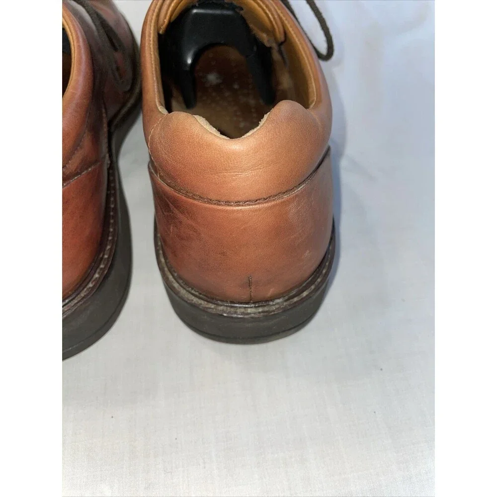 Ecco Dress Shoes Men’s Size 45 U.S. 11.5 M Brown Leather Oxfords Block Heels